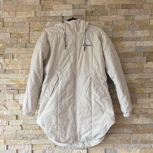 Columbia Cream Quilted Coat